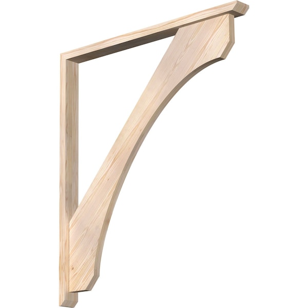 Ekena Millwork Legacy Slat Smooth Bracket w/ Offset Brace, Douglas Fir, 3 1/2"W x 42"D x 48"H BKT0402X42X48LEC06SDF - main